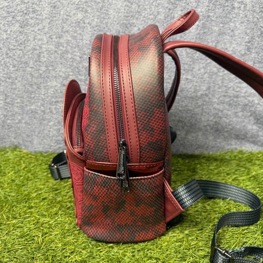 Loungefly Marvel Scarlet Witch Mini Backpack Burgundy Black Wanda Maximoff Bag - Picture 2 of 8